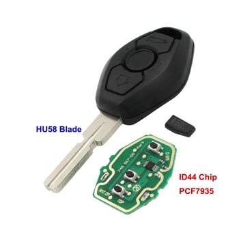 

1*EWS Remote Key 3 Button 433MHz for BMW E46 E39 E63 E38 E83 E53 E36 E85 HU58
