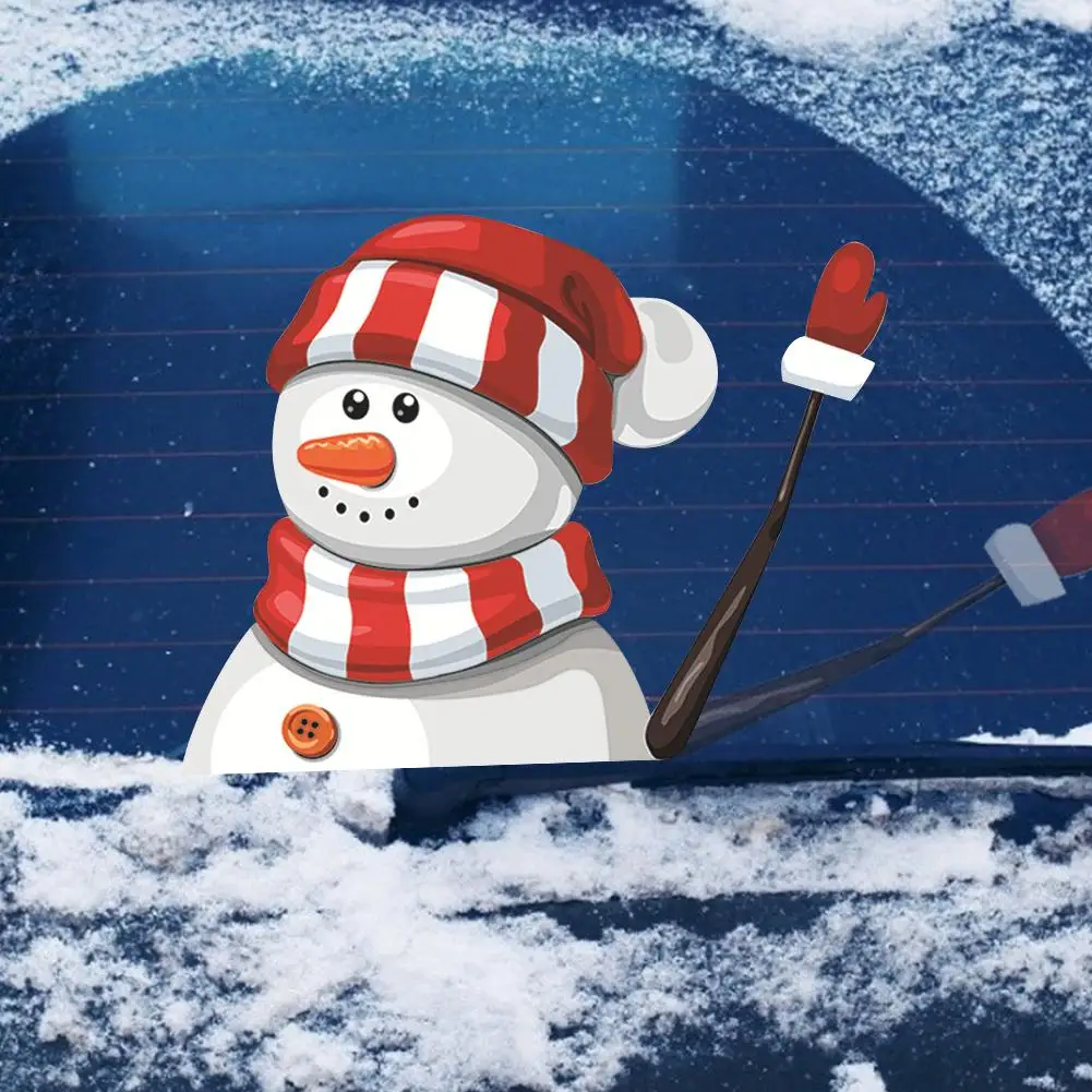

Detachable Car Rear Wiper Sticker Windshield Santa Clause Decoration Sticker Waterproof Strong Adhesion