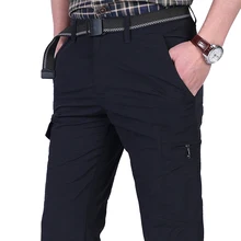 Men Work Multi-Pockets Cargo Pants Climbing Hiking Quick Dry for Outdoor Summer MUG88