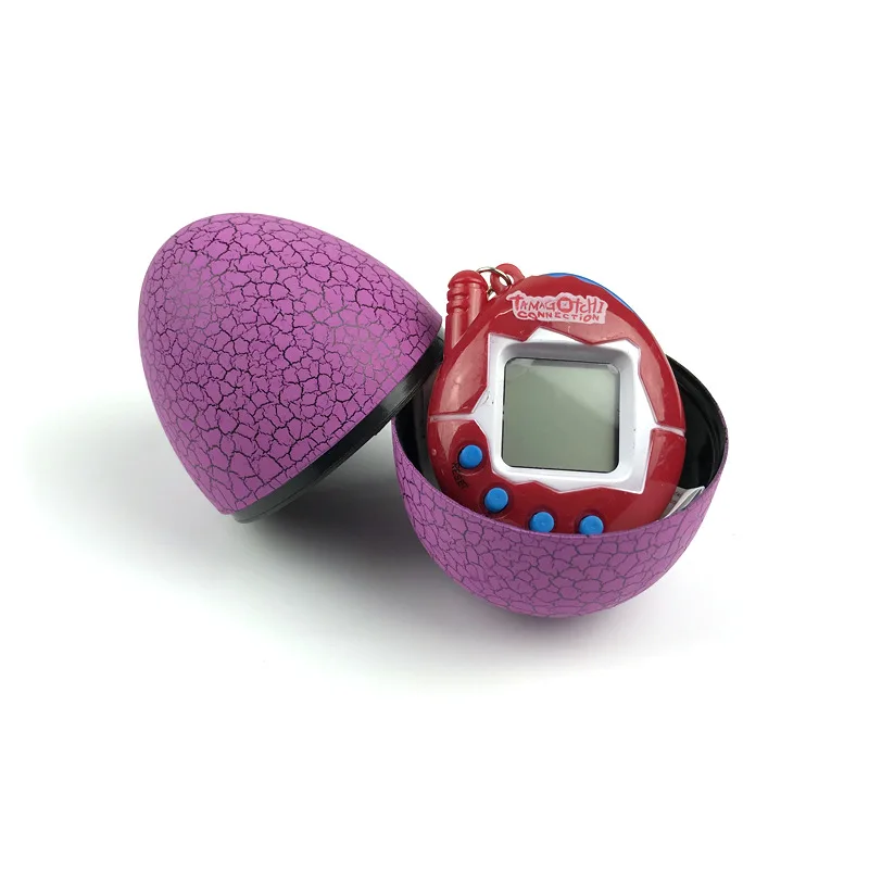 TOOGOO Electronic Pets Infantil Toy Key Digital Pets Vaso Dinosaur Egg Virtual Pets Rosa roja