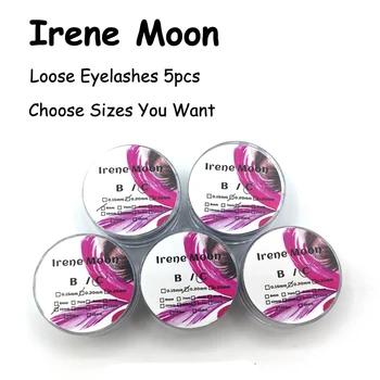 

5pcs/lot Silk Black Individual False Eyelashes Extension Hair Loose Bulk Fake Eyelash C curl 0.15/0.20/0.25mm Thickness 6mm-15mm