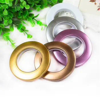 

50Pcs Home Decoration Curtain Accessories Five Colors Plastic Rings Eyelets for Curtains Grommet Top Curtain Rod Ring