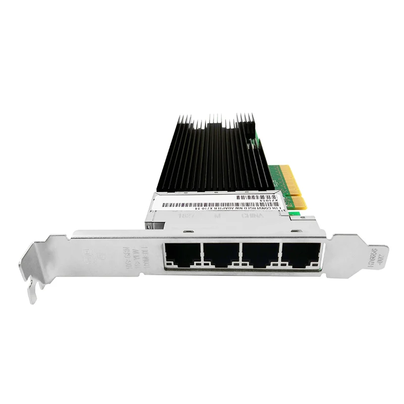 X710 T4 с чипсетом Intel XL710BM1 PCIe3.0 x8 медный сетевой адаптер RJ45 4 портами 10 Гбит/с|Сетевые