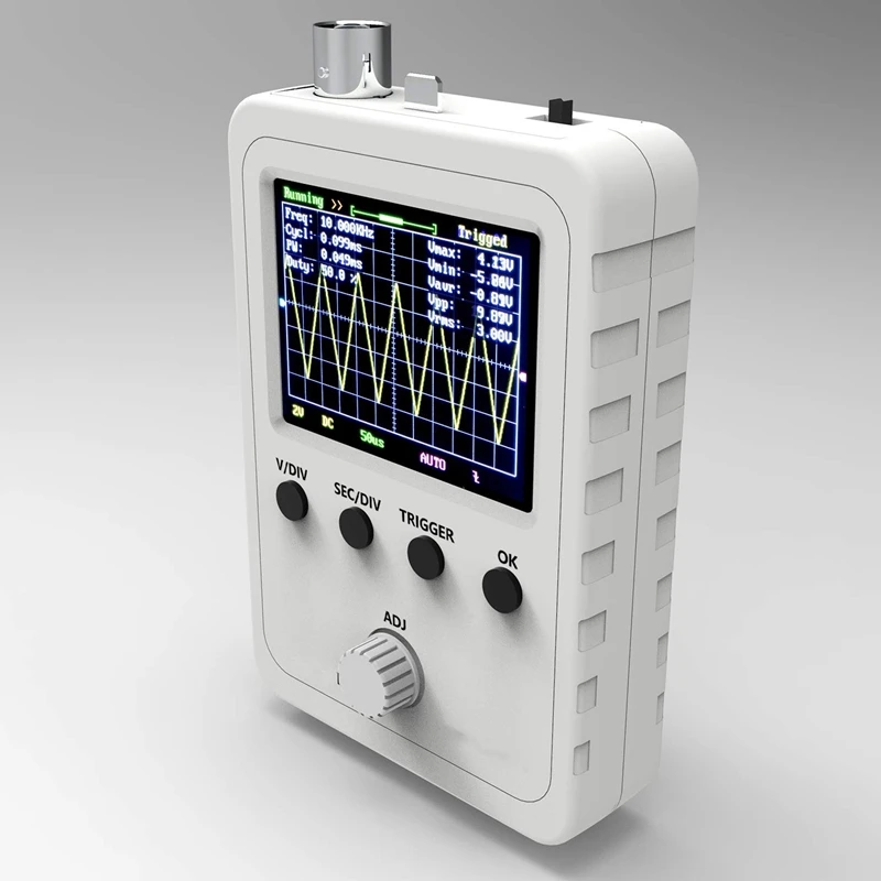  Updated 2.4-Inch Tft Digital Oscillator Kit with Power Supply and Bnc-Clip Cable Probe Q15001 (Asse