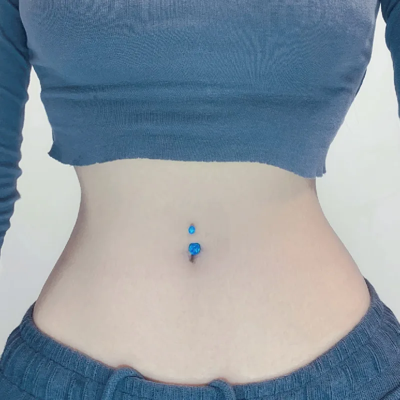 Piercing Ombelico In Argento 925 Con Cristalli - Gioiello Ipoallergenico E Regalo Elegante - Foto 10