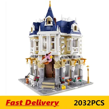

2032PCS MOC City Streetview series The brickstive Corner Theme Park Model Building Kits Block Bricks Kids Toys Birthday Gifts