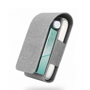 

Portable PU Leather Carrying Bag Case Canvas Protective Cover for IQOS 3.0 Electronic Cigarette Vape Accessories O18 19 Dropship