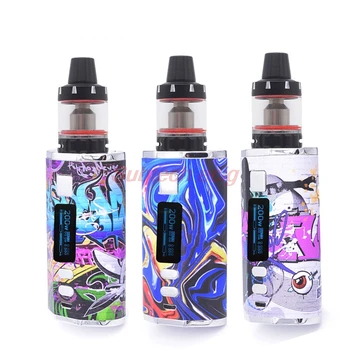 

Original DSR Starter Kit 200w Box Mod with 2.5ml Top Refilling Tank 4400mAh Adjustable Variable Voltage vaporizer Starter Kits