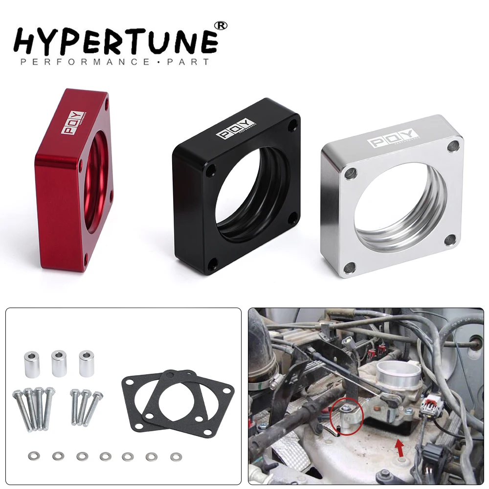 Aluminum Throttle Body Spacer For 91 06 Jeep Wrangler TJ YJ Cherokee XJ