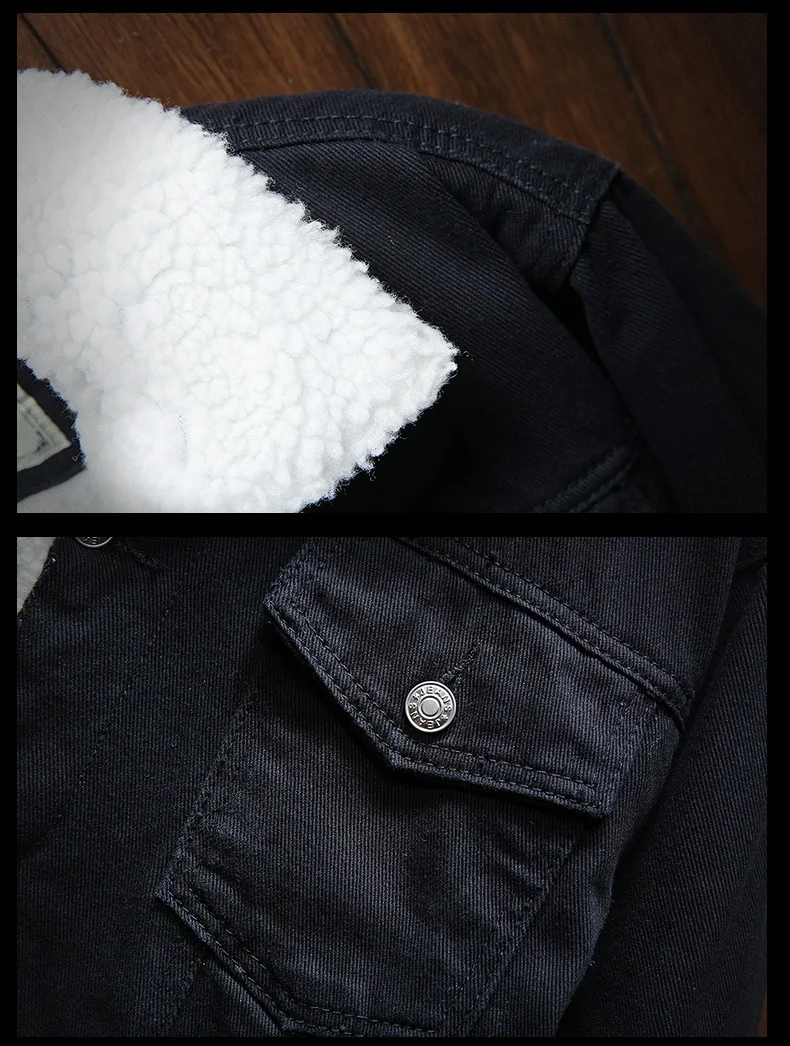 Зимняя джинсовая дышащая куртка, модная красивая бархатная теплая джинсовая одежда из овечьей шерсти, мужская куртка большого размера