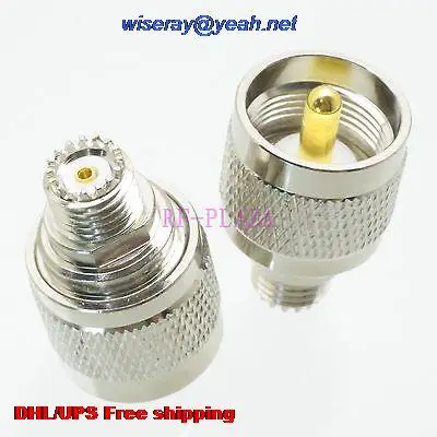 DHL/EMS 200 шт адаптер UHF PL259 штекер для miniUHF женский прямой радиочастотный коаксиальный с одной гарантией года-a4