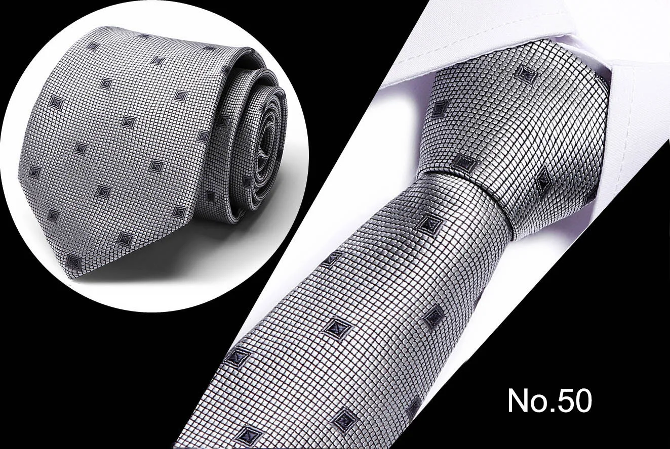 Мужской галстук, черный, голубой, в горошек, модный, классический, 7,5 см., тонкий, обтягивающий, полиэстер, узкие галстуки, Шелковый, для жениха, для свадьбы, вечеринки, деловой ГАЛСТУК