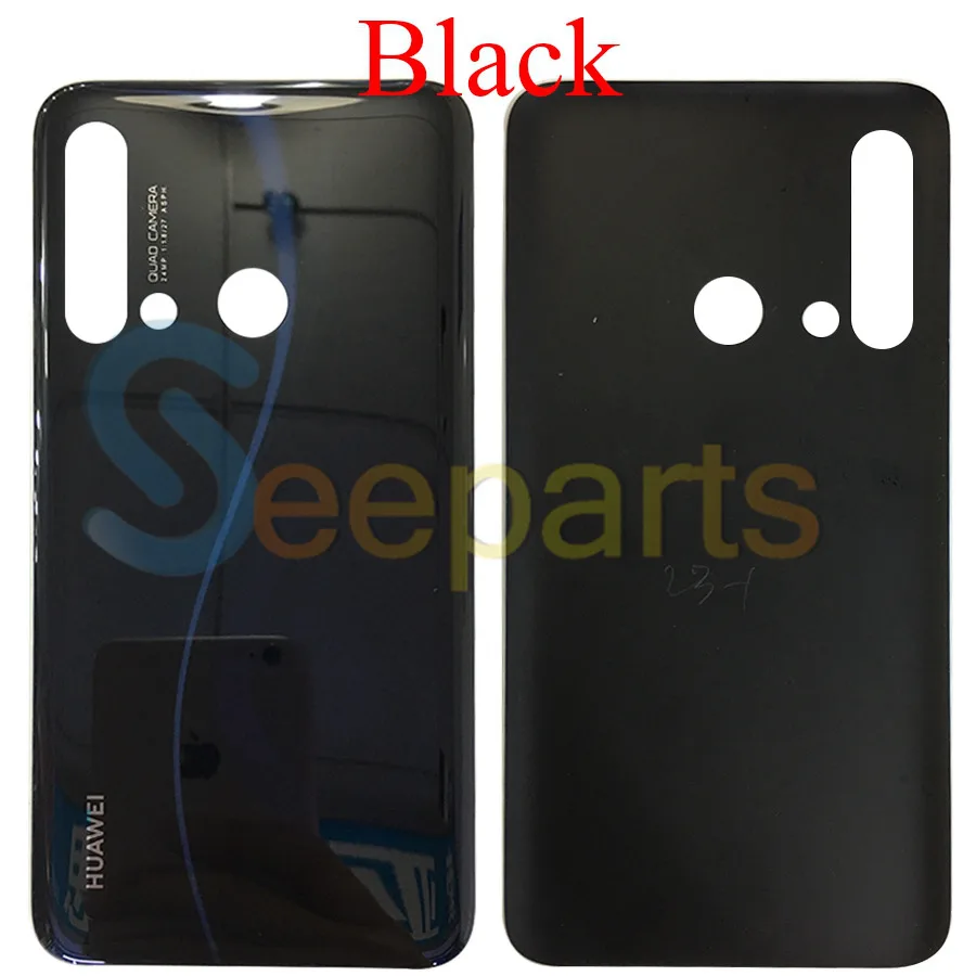 huawei nova 5i, задняя крышка для батареи, задняя крышка для двери, корпус из стекла, чехол 6,4, huawei nova 5i, крышка для батареи nova 5i, корпус - Цвет: Black