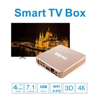 

Mini TV BOX 2GB/8GB Android 7.1 Rockchip3229 Quad Core 2.4G WiFi HD LED Media Player