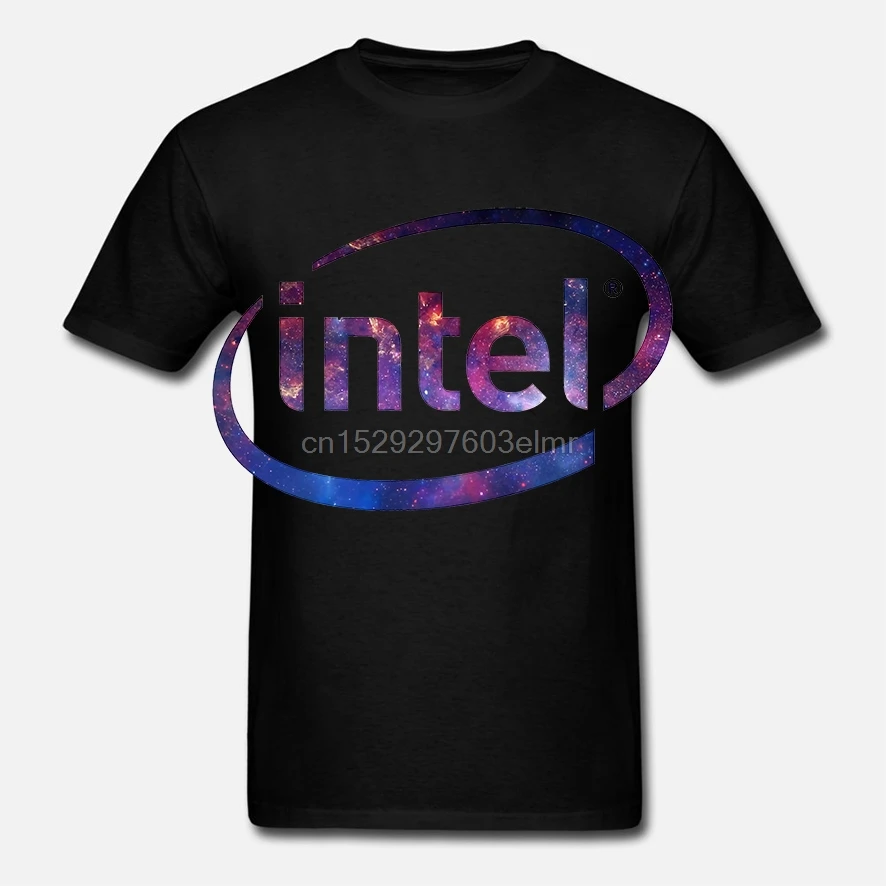 Модная крутая Мужская футболка женская забавная Intel Заказная Футболка с