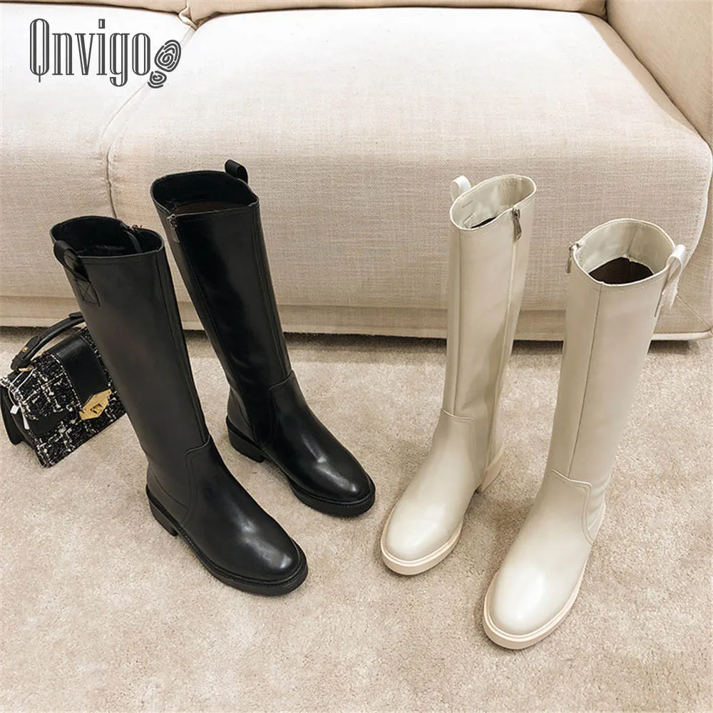 Qnvigo Women High Boots White Women's Cossack Knee Winter Thigh High Boots Cowboy Ladys Warm Black Plus Size 43 Boots 2020 New Qnvigo Women High Boots White Women's Cossack Knee Winter Thigh High Boots Cowboy Ladys Warm Black Plus Size 43 Boots 2020 New