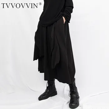 

loose High Elastic Waist Black Pocket Split Joint Temperament Half-body Skirt Women Fashion Tide Spring Autumn 2020 DGIQ