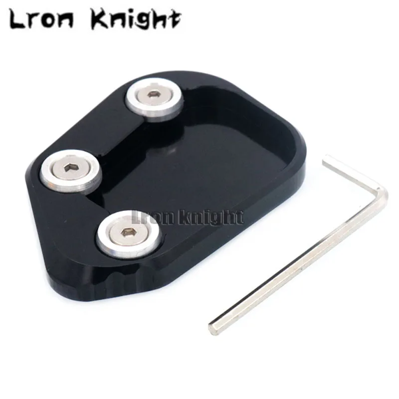 For HONDA CBR250RR CBR 250 RR CBR250 RR Motorcycle CNC Kickstand Foot Side Stand Extension Pad Support Plate - Цвет: Black