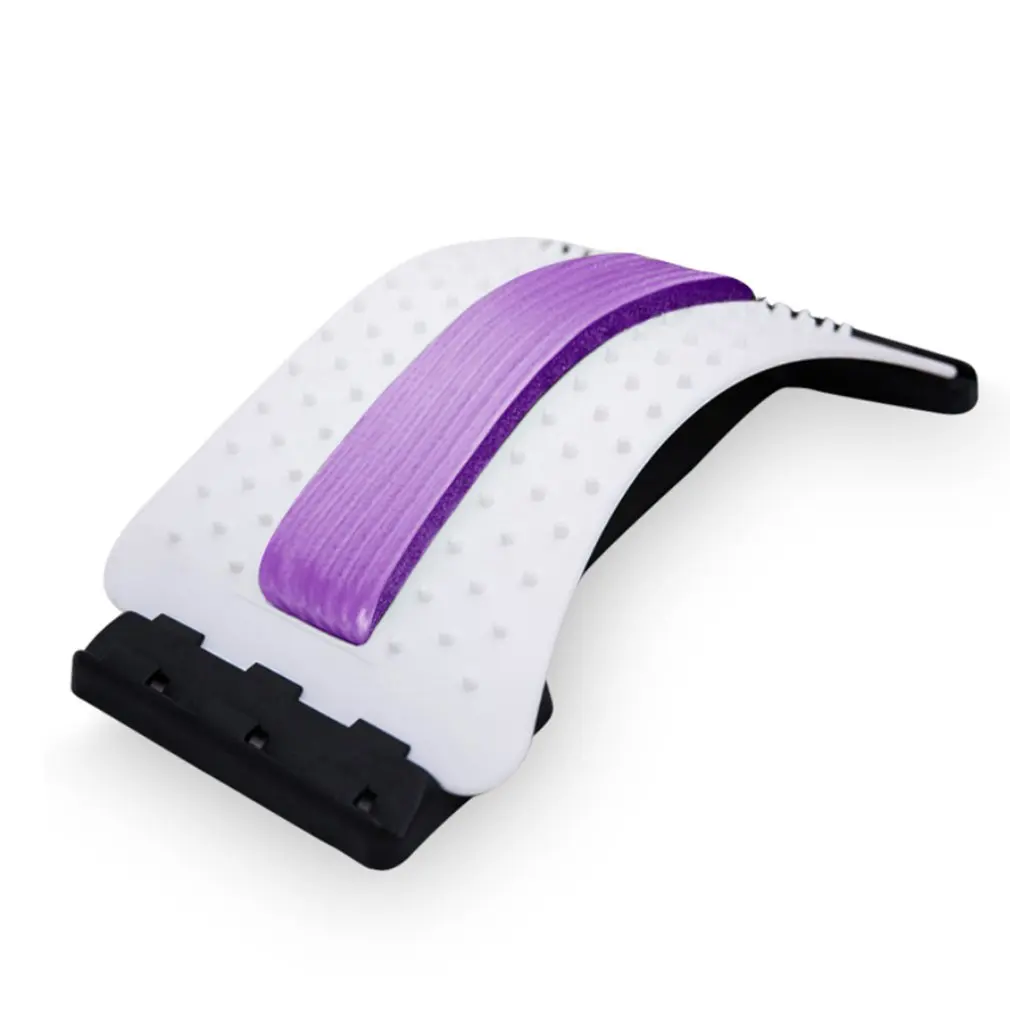 White purple Многофункциональное растягивающее устройство Регулируемый Корректор осанки боль в спине нижняя поддержка - Цвет: White purple