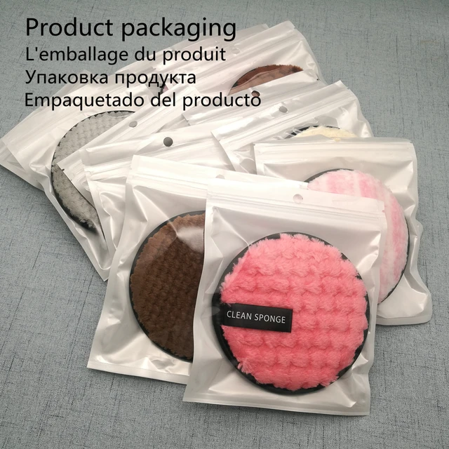Reusable Makeup Remover Pads Cotton Wipes Microfiber Make Up Removal Sponge Cotton Cleaning Pads Tool 2