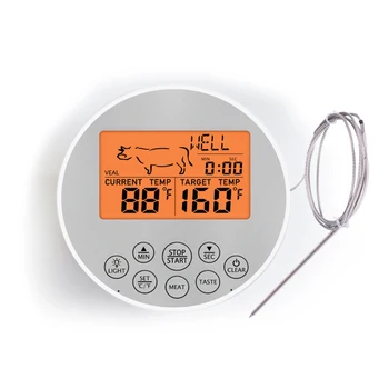 

Household Digital Kitchen Food Cooking Steak Meat Grill BBQ Thermometer Oven Wireless Temperature Monitor Instant Read