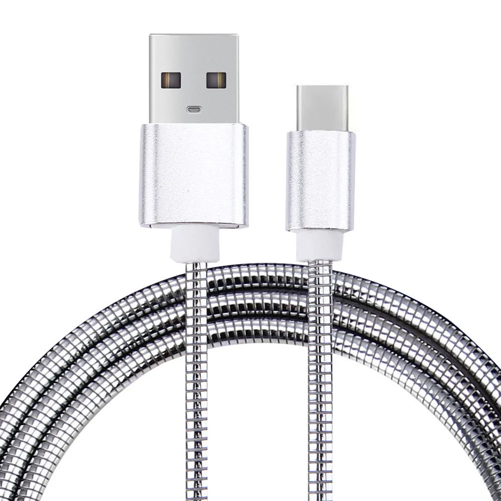 High Quality 1M Soft Metal USB-C USB 3.1 Type C Data Charge Charging Cable Faster Charger Type C Connector#LR2