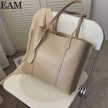 

[EAM] Simple PU Leather Crossbody Bags For Women 2020 Branded Daily Shoulder Bag Handbags Trending High Capacity Hand Bag 8B143