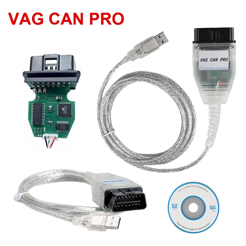 Автомобильный диагностический сканер VAG CAN PRO BUS + UDS K line версия 5.5.1 VCP obd2|Кабели и