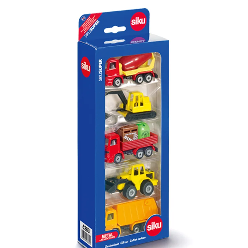 

Germany shi gao Siku Engineering Vehicle Set 6283 Model Alloy Toy Model Gift Packing Children Gift