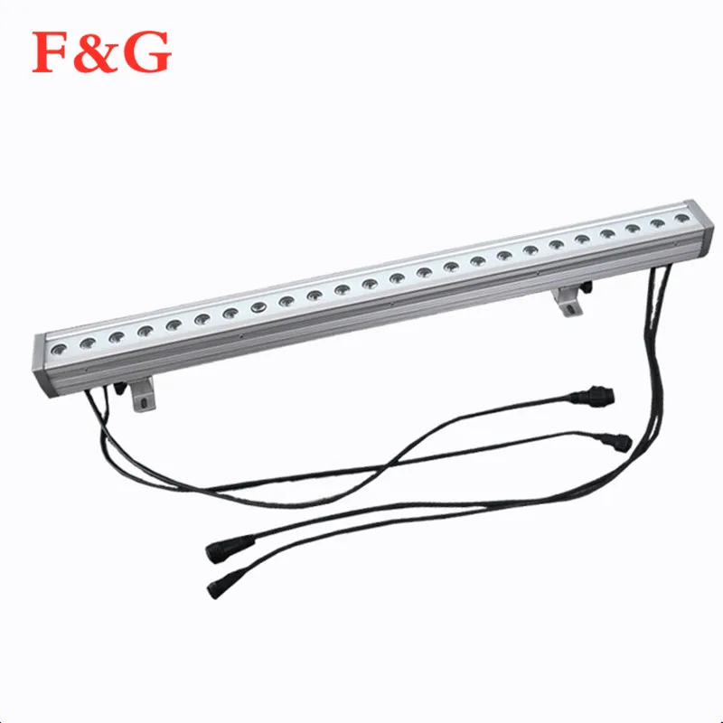 24*10 Вт наружный RGBW 4в1 Водонепроницаемый светодиодный бар Licht Muur Wasmachine Led Dmx Fase voor Kerk