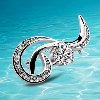 

Fashion women silver brooches,925 sterling silver brooches for lady;Popular jewelry;Individual character styleSolid design ;