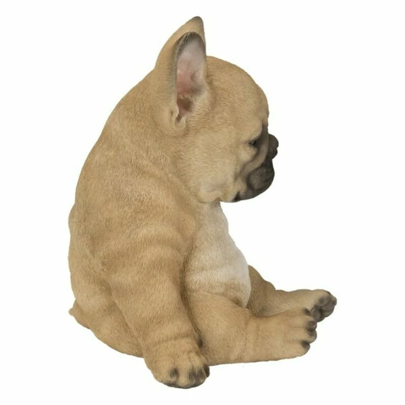 Sleepy French Bulldog Puppy Statue Resin Lawn Sculpture Garden Yard Decor Dog Statue Ornament