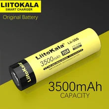 1-10 шт LiitoKala Lii-35S 18650 Батарея 3,7 V Li-Ion 3500mAh 3100mA батарея питания для высоко Дренажные устройства