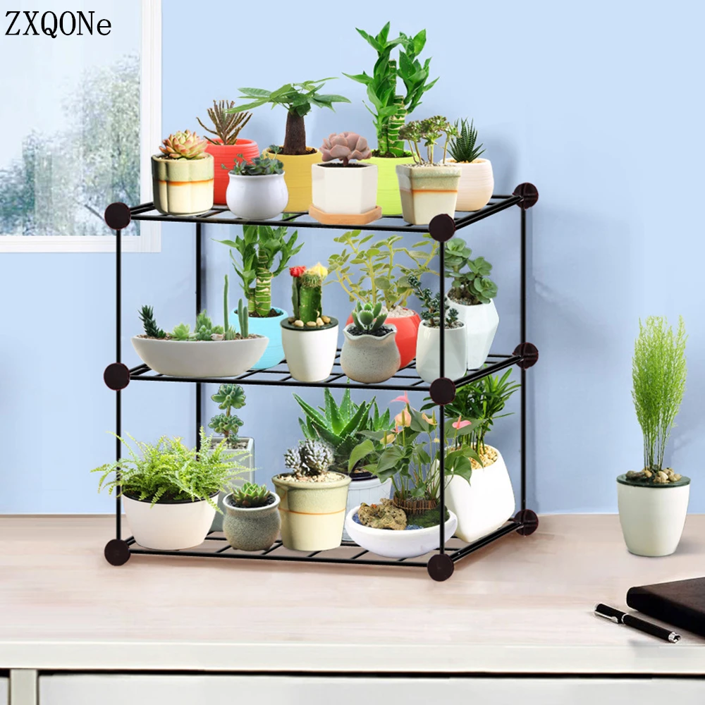 DIY plant grow light Wrought Iron Multi layer Plant stand for Indoor grow  tent Garden Flower Pot Shelf