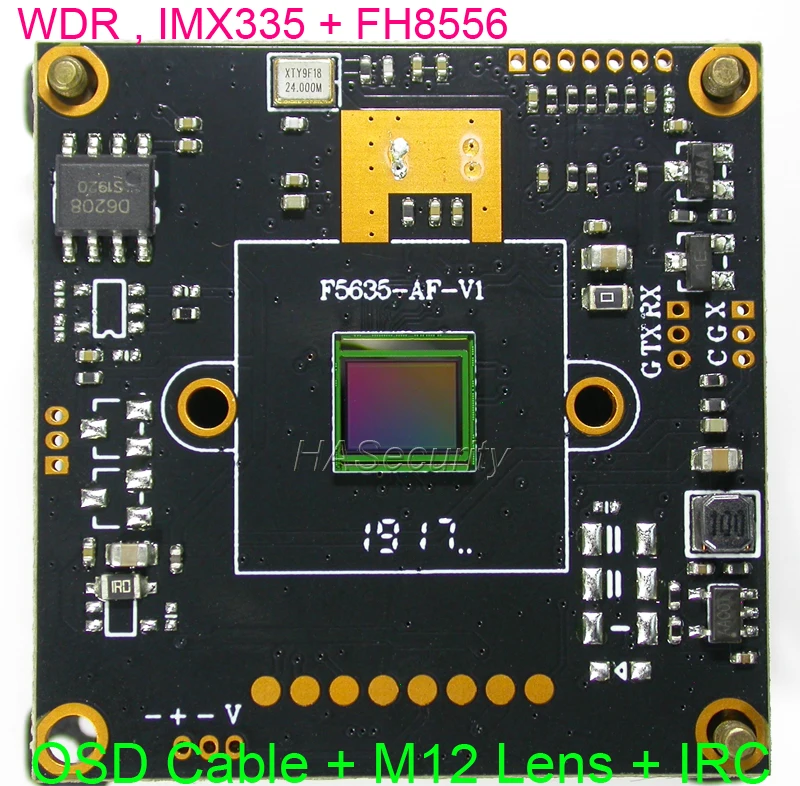 WDR AHD-5.0MP 1/2.8 &quotIMX335 CMOS датчик изображения + FH8556 плата модуля камеры видеонаблюдения
