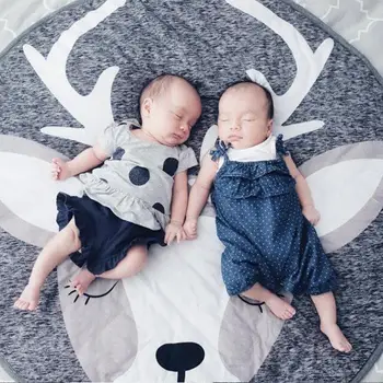 

animal game pad children's elk and sheep crawling pad Nordic folding baby crawling pad Home textile products