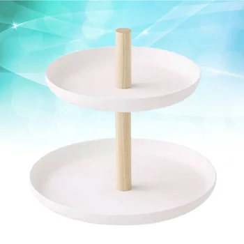 

1PC Multifunctional Simple Durable Fashion Creative 2 Tier Jewelry Platter Serving Tray Fruit Platter Cupcake Holder