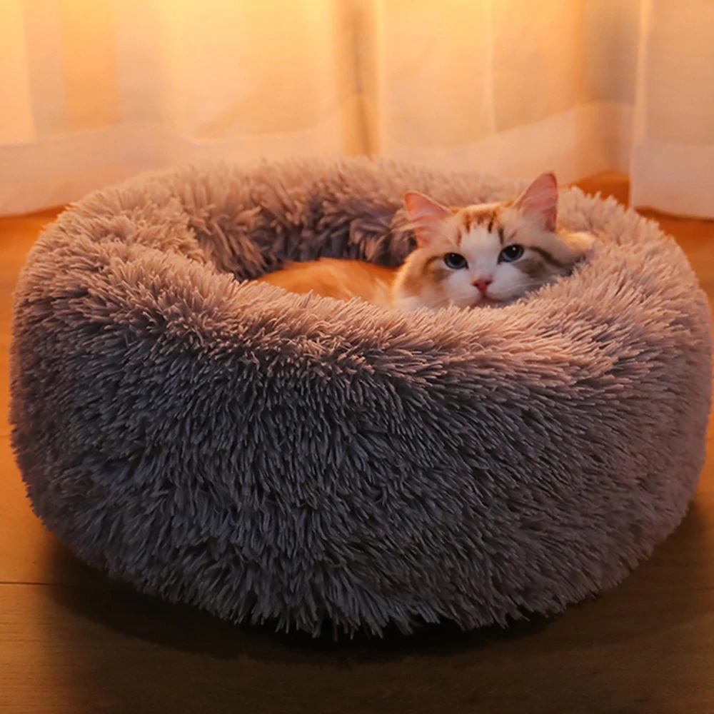 Кровать для питомца собаки Удобная пончик Cuddler круглая кровать для собаки ультра мягкая моющаяся подушка для собаки и кошки горячая Распродажа C1771 j