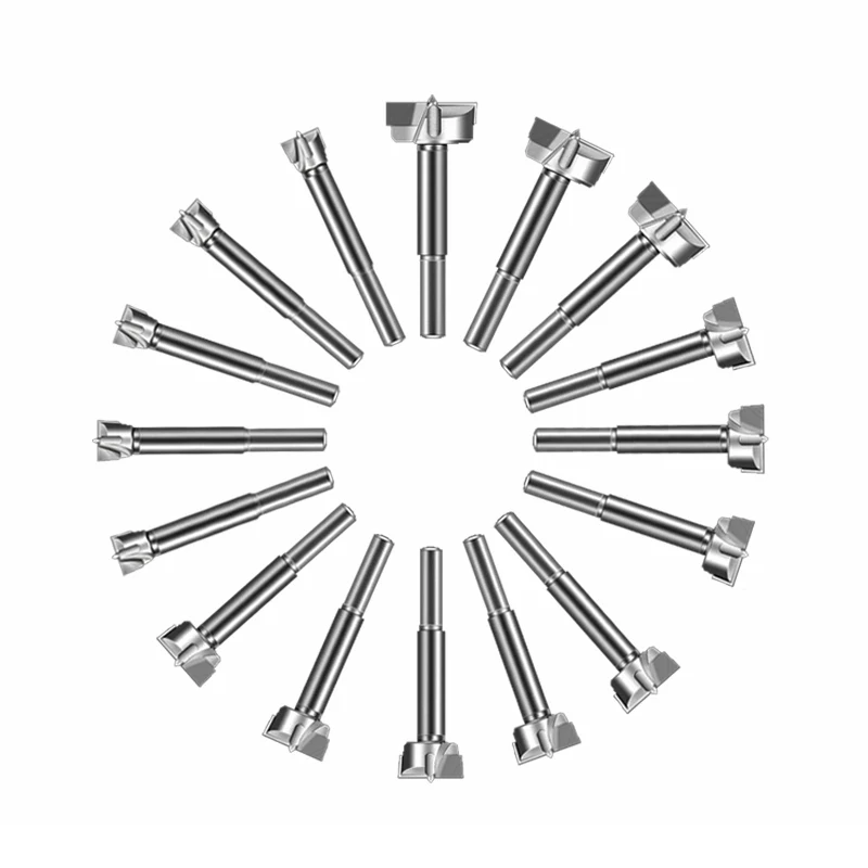 15-60mm Forstner Carbon Steel Boring Drill Bits Woodworking Self Centering Hole Saw Tungsten Carbide Wood Cutter Tools Set | Инструменты