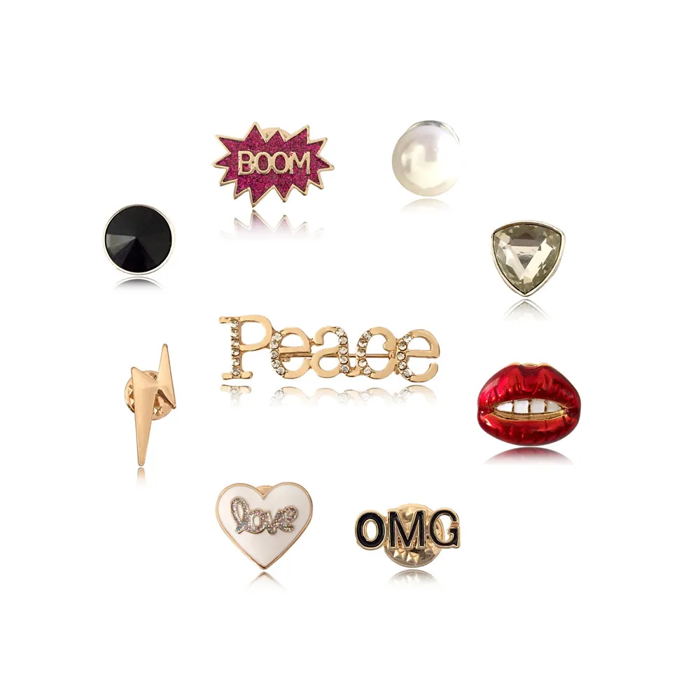 

Fashion Jewelry Backpack Shirt Badge Lapel Pins Collar Pins Brooch Jewelry Accessories Funny Brooch Gift for Outdoor Clothing