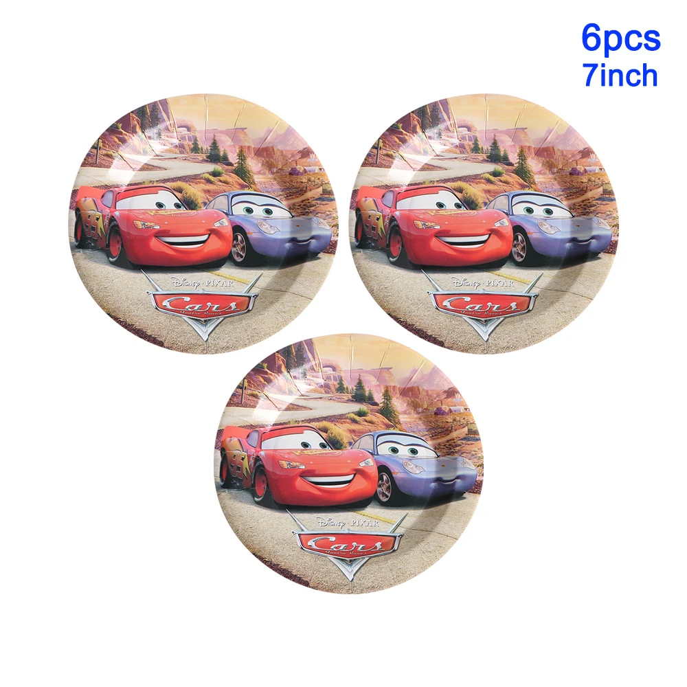 Description Picture 3 of itemMcQueen Cars Iconic Brand Hot Sale Cup Plate Napkin Disposable Tableware Table Decoration Baby Shower Birthday Party Cake Decorating