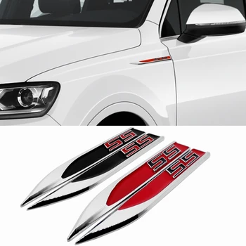 

3D Metal Fender Side Stickers Badge Decals for Chevrolet Aveo Orlando Sail Lacetti Captiva Cruze SS Logo Emblem Accessories