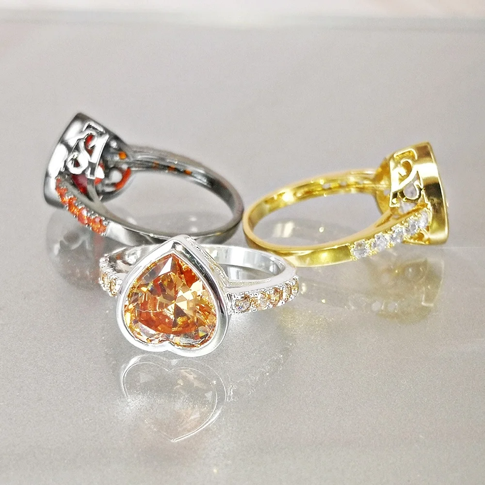 DreamCarnival 1989 Women Lover Heart Zircon Solitaire Rings 4 Colors 11mm Wedding Engagement Party Jewelry Amazing Price WA11316 DreamCarnival 1989 Women Lover Heart Zircon Solitaire Rings 4 Colors 11mm Wedding Engagement Party Jewelry Amazing Price WA11316