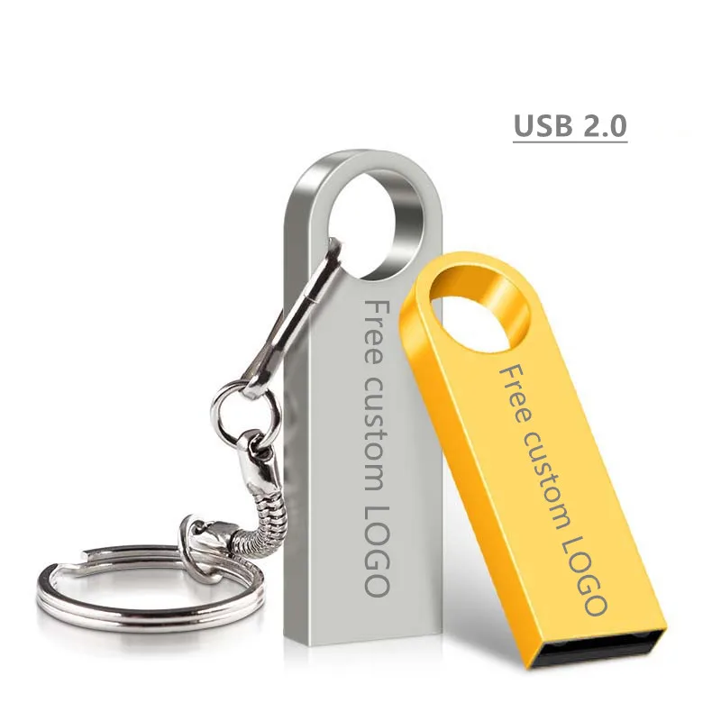 

usb stick waterproof Mini pen drive 8GB 2.0 flash drive 16GB 32GB 64GB pendrive 128GB flash memory metal flash Free custom LOGO