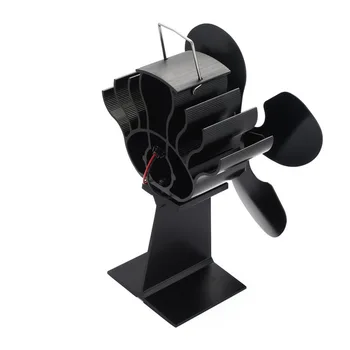 

Hot 4-Blade Heat Powered Stove Fan for Wood / Log Burner/Fireplace - Eco