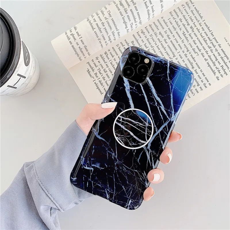 Model 11 Для iphone XR мраморный чехол, чехол-подставка для телефона для iphone 11 Pro Max X Xs XR 6 6s 7 8 Plus Мягкая силиконовая задняя крышка - Цвет: Model 11