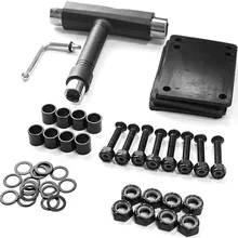 Skateboards Longboard Universal 29mm Bolts Screws 3mm Spacer With Wrench Spacer Bridge Nails Sleeve Silk M8 Side Nut Tool