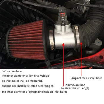 

Air meter base Automobile aluminum alloy Air Flow Meter Flange Base (Intake Aensor) For Mazda For AXELA Air meter base 120mm