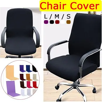 

3 Colors S/M/L Universal Modern Simplism Style Fabric Seat Chair Cover Home Office Swivel Chair Cover Cafe Computer Chair Cover