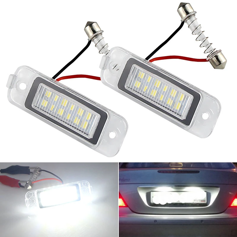 2x Car LED License Number Plate Light Lamp For Mercedes W163 W164 X164 ML GL 2x Car LED License Number Plate Light Lamp For Mercedes W163 W164 X164 ML GL